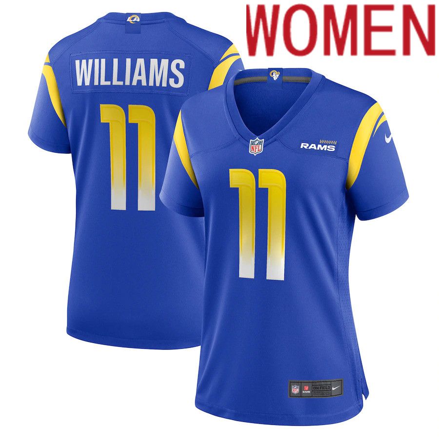 Women Los Angeles Rams #11 Darious Williams Nike Royal Game Player NFL Jersey->women nfl jersey->Women Jersey